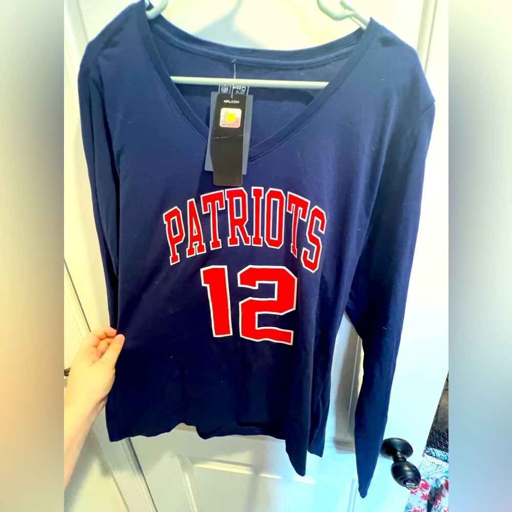 New England Patriots Long Sleeve Tom Brady Shirt XL